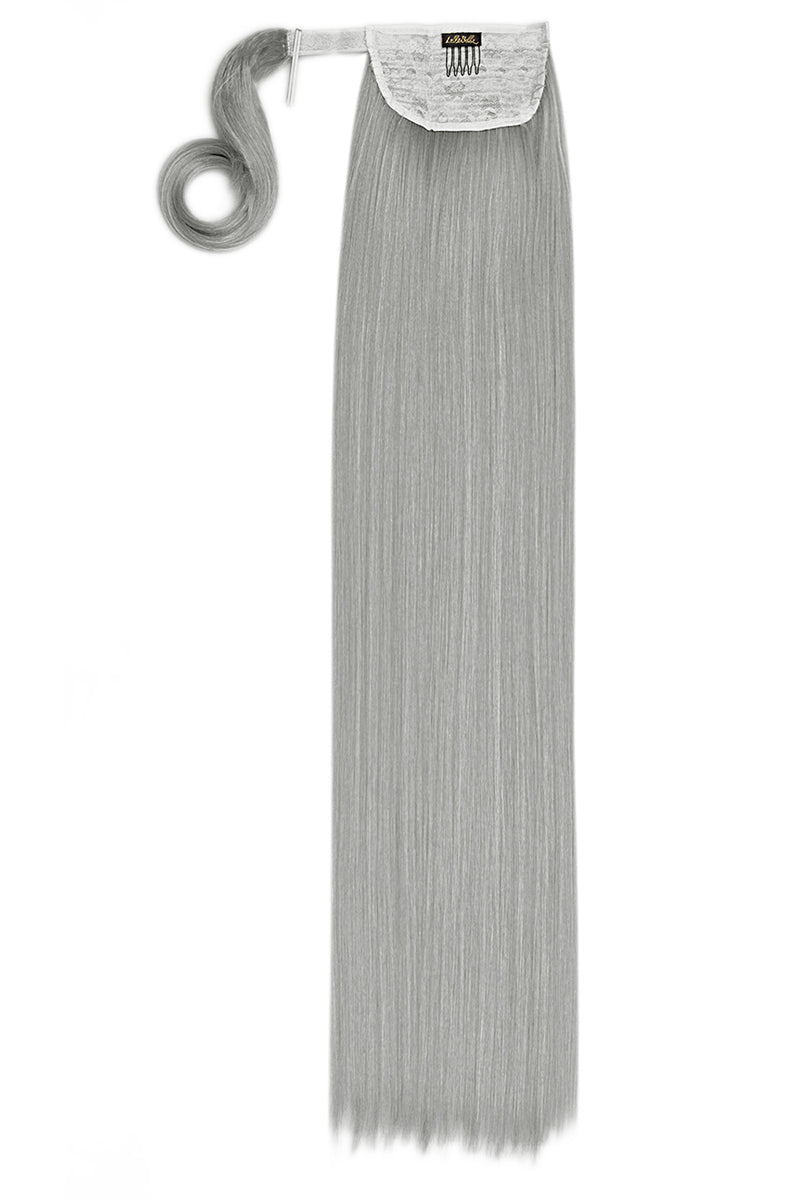 Extra AF 34'' Straight Wraparound Pony [Clearance Lines] - BLONDES | SILVER GREY #1