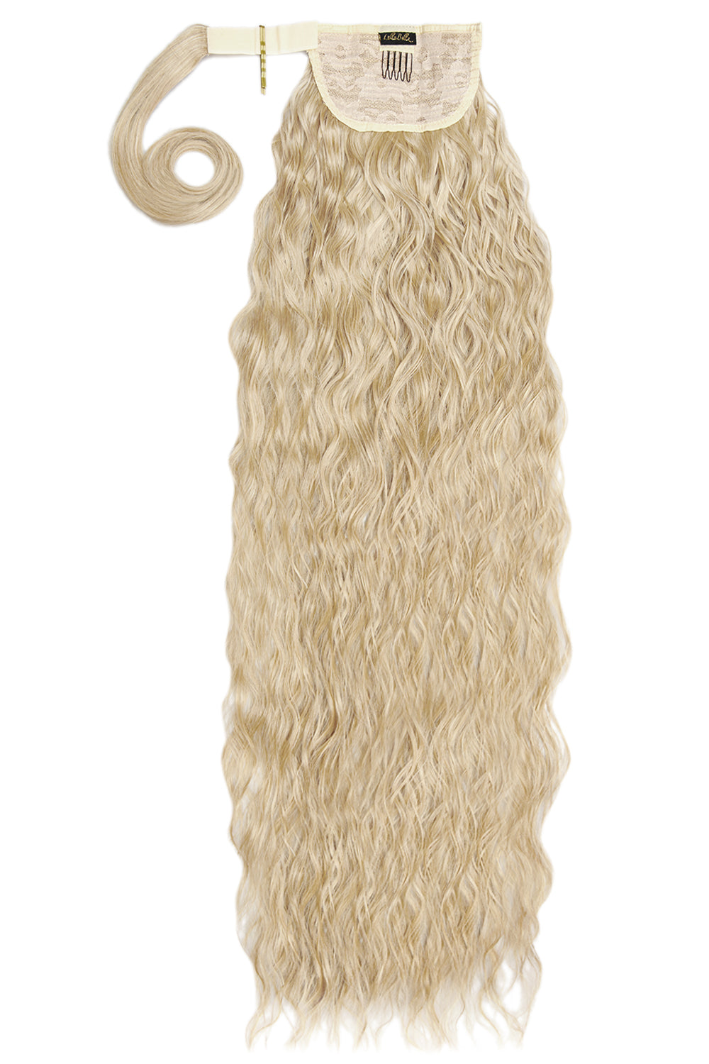 Extra AF 34'' Strukturierter, gewellter Wraparound-Pony [Ausverkaufslinien] - BLONDE | KALIFORNISCHE BLONDE #1