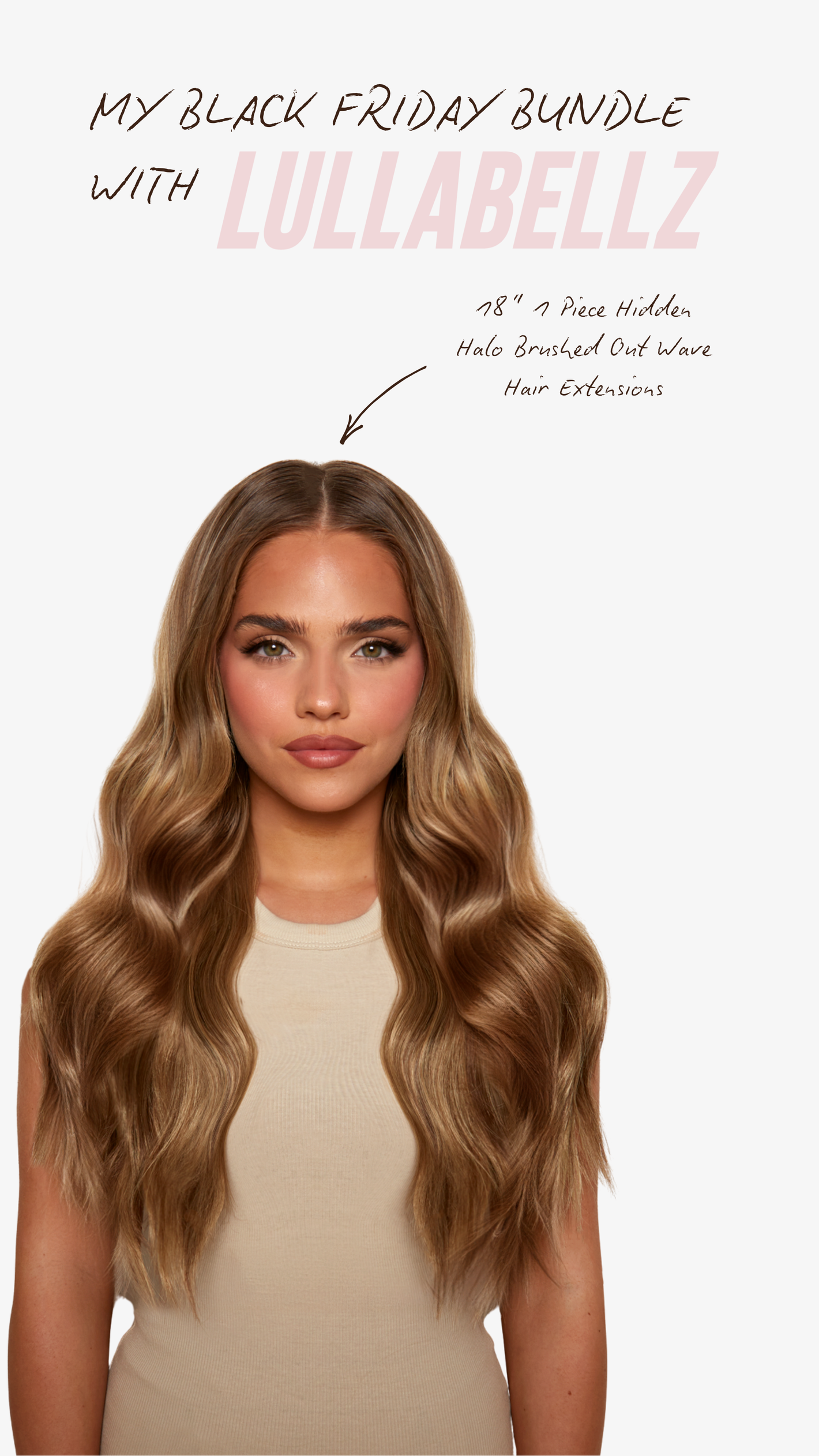 18 Zoll 1-teilige Hidden Halo-Haarverlängerung zum Föhnen - BRAUN | DUNKELBRAUN #2