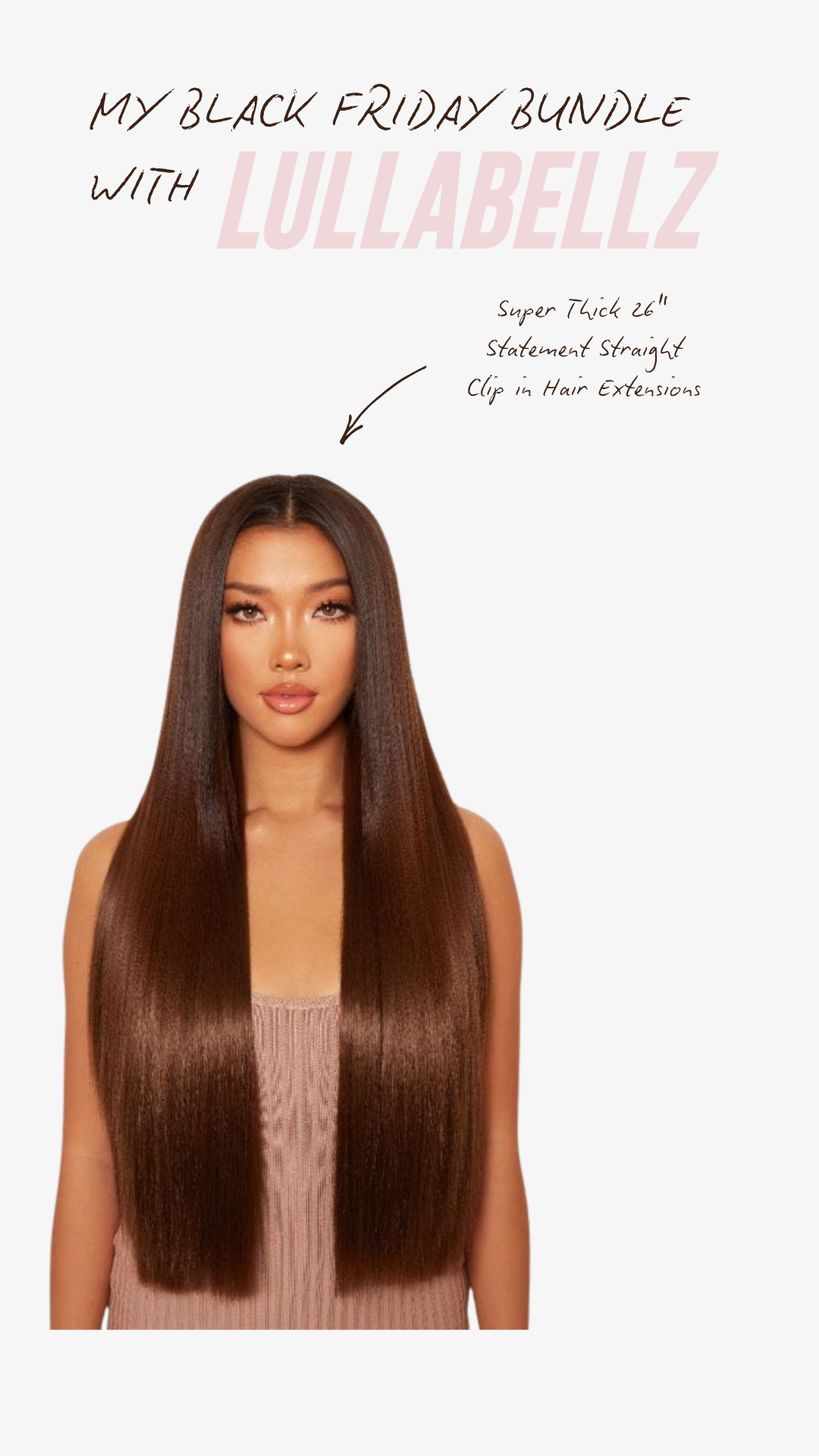 18 Zoll 1-teilige Hidden Halo-Haarverlängerung zum Föhnen - BRAUN | DUNKELBRAUN #2