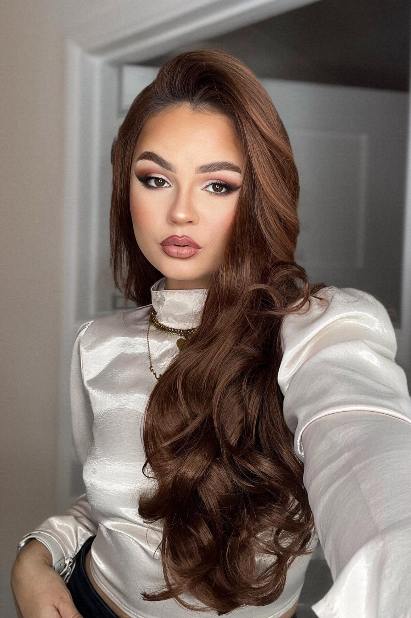 Extensions de cheveux à clip ondulés naturels super épais de 22 po en 5 pièces - ROUGES | AUBURN #1