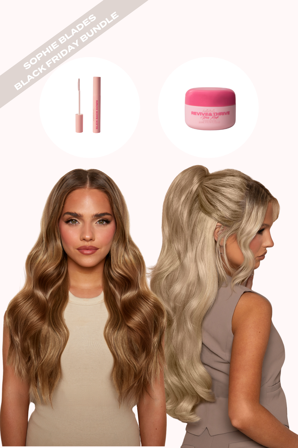 18 Zoll 1-teilige Hidden Halo-Haarverlängerung zum Föhnen