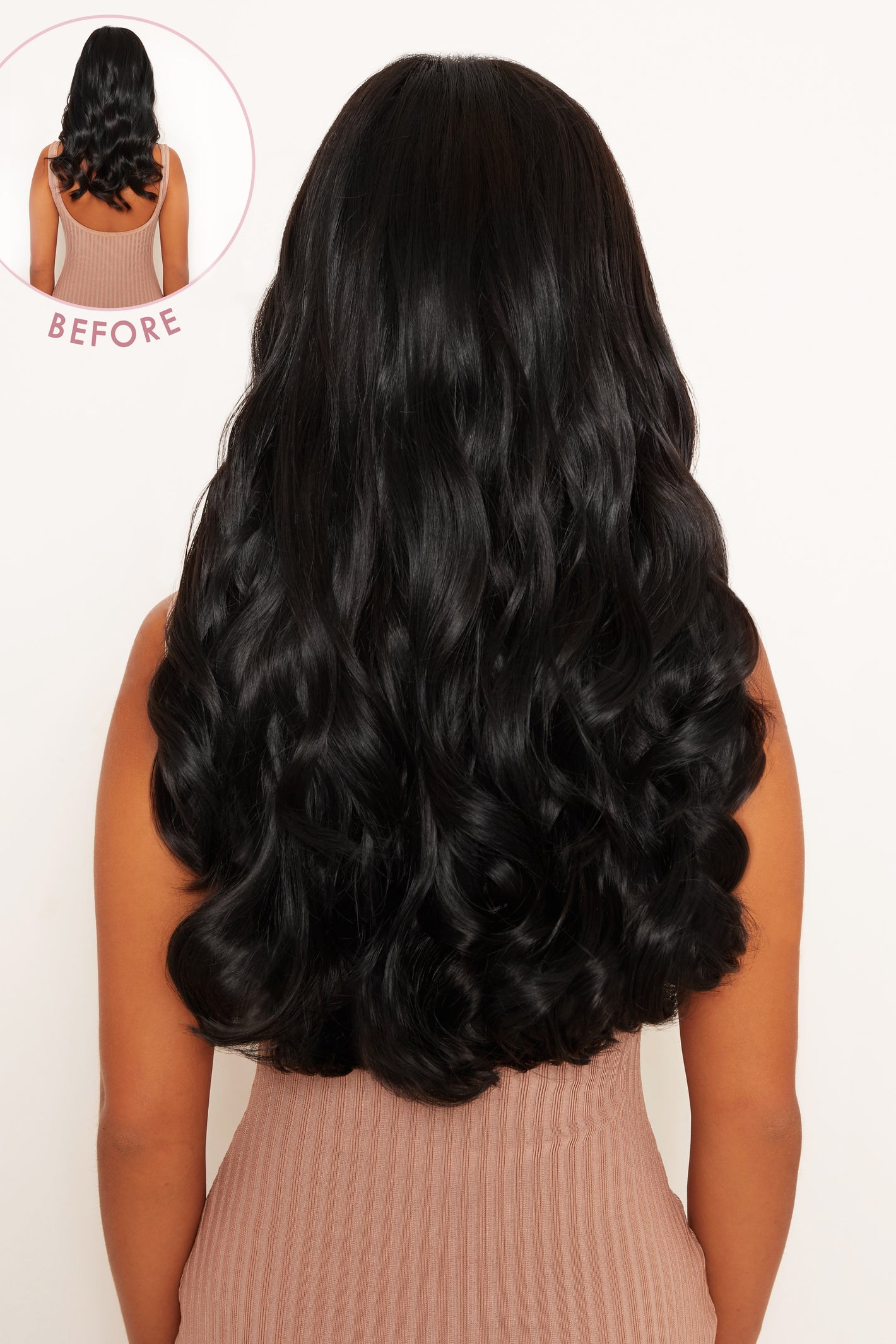 Thick 20" 1 Piece Curly Clip In Hair Extensions - BLACKS | NATURAL BLACK #5