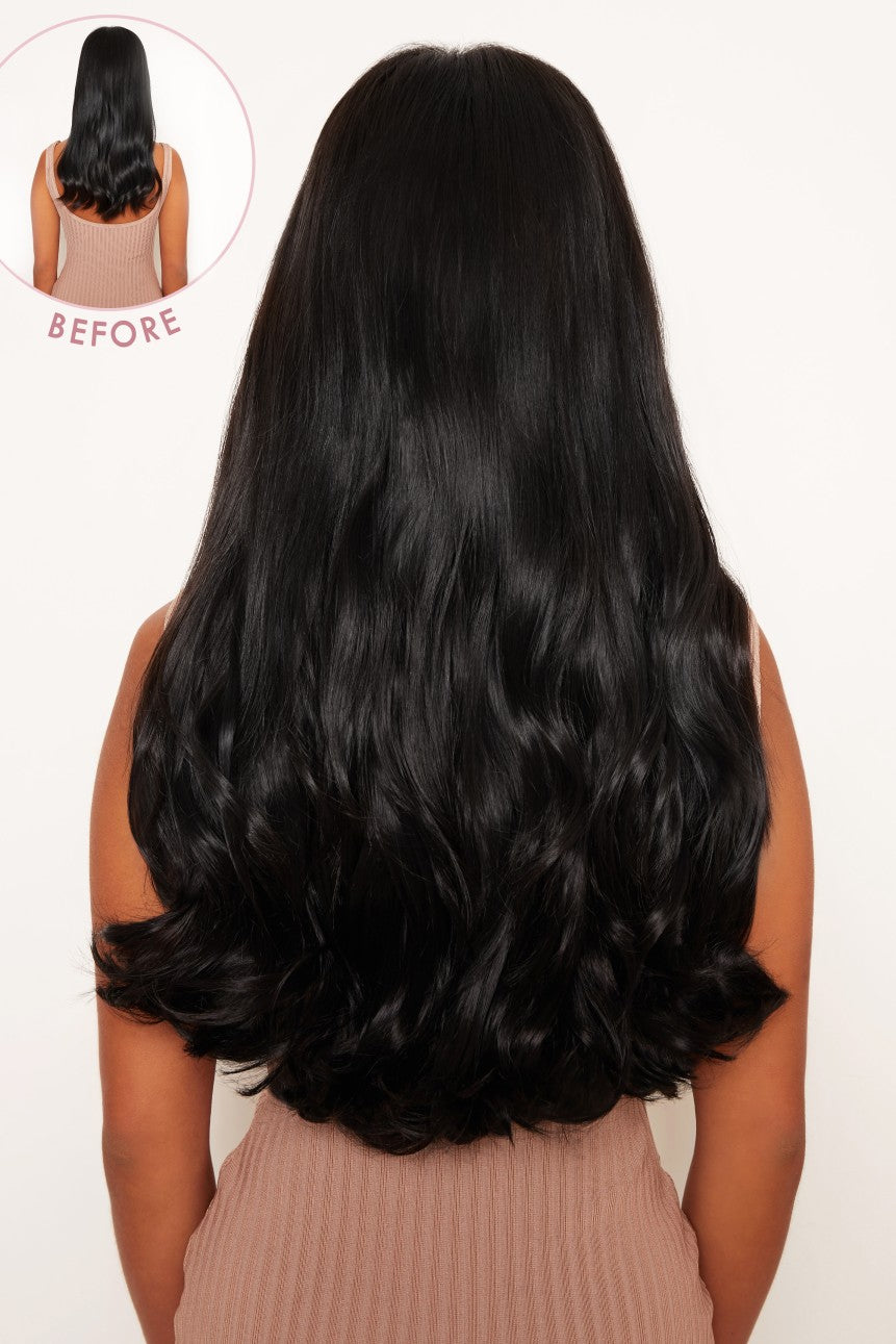 Super épais 22" 5 pièces brushing ondulé clip dans les extensions de cheveux