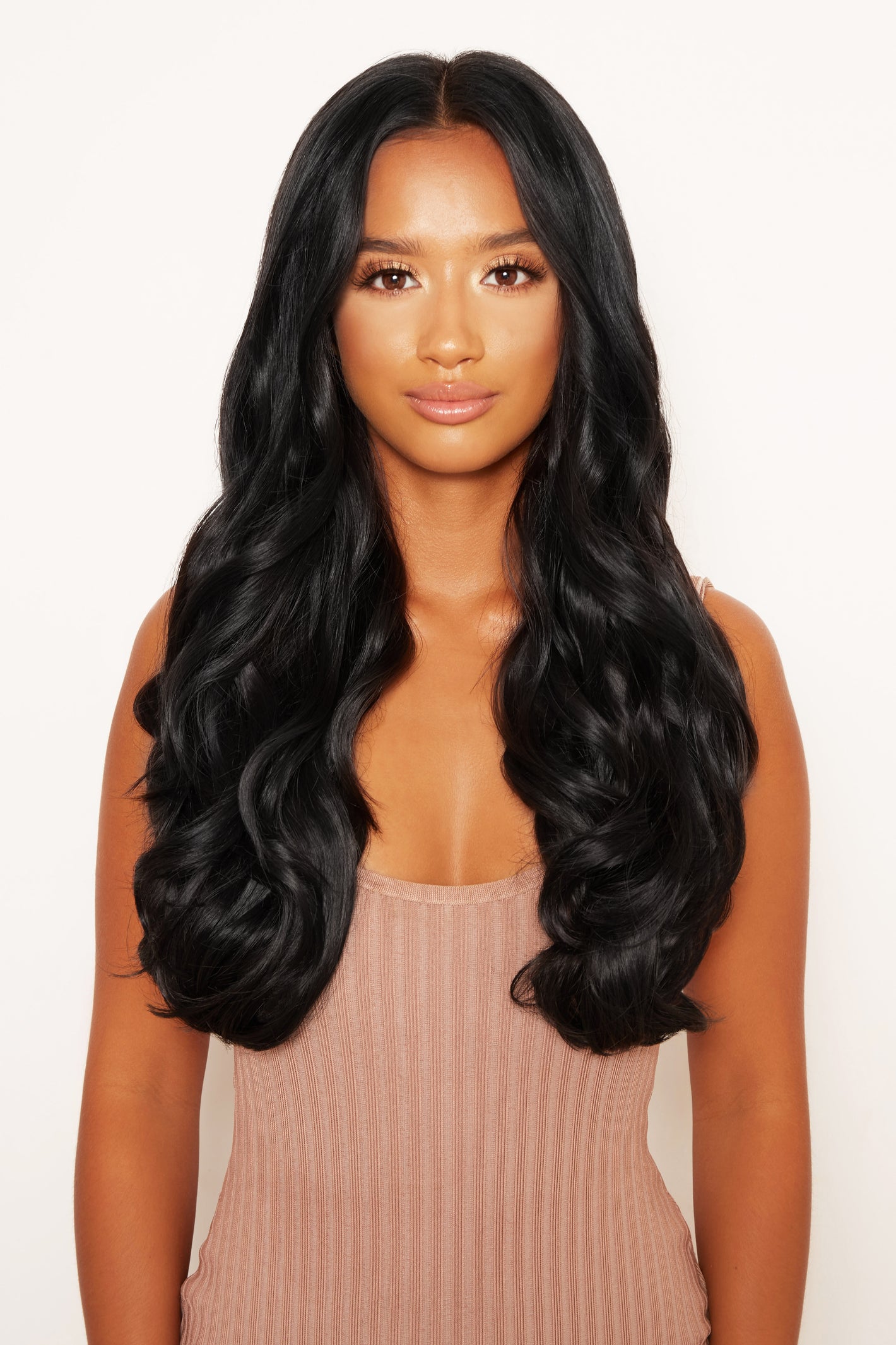 Thick 20" 1 Piece Curly Clip In Hair Extensions - BLACKS | NATURAL BLACK #6