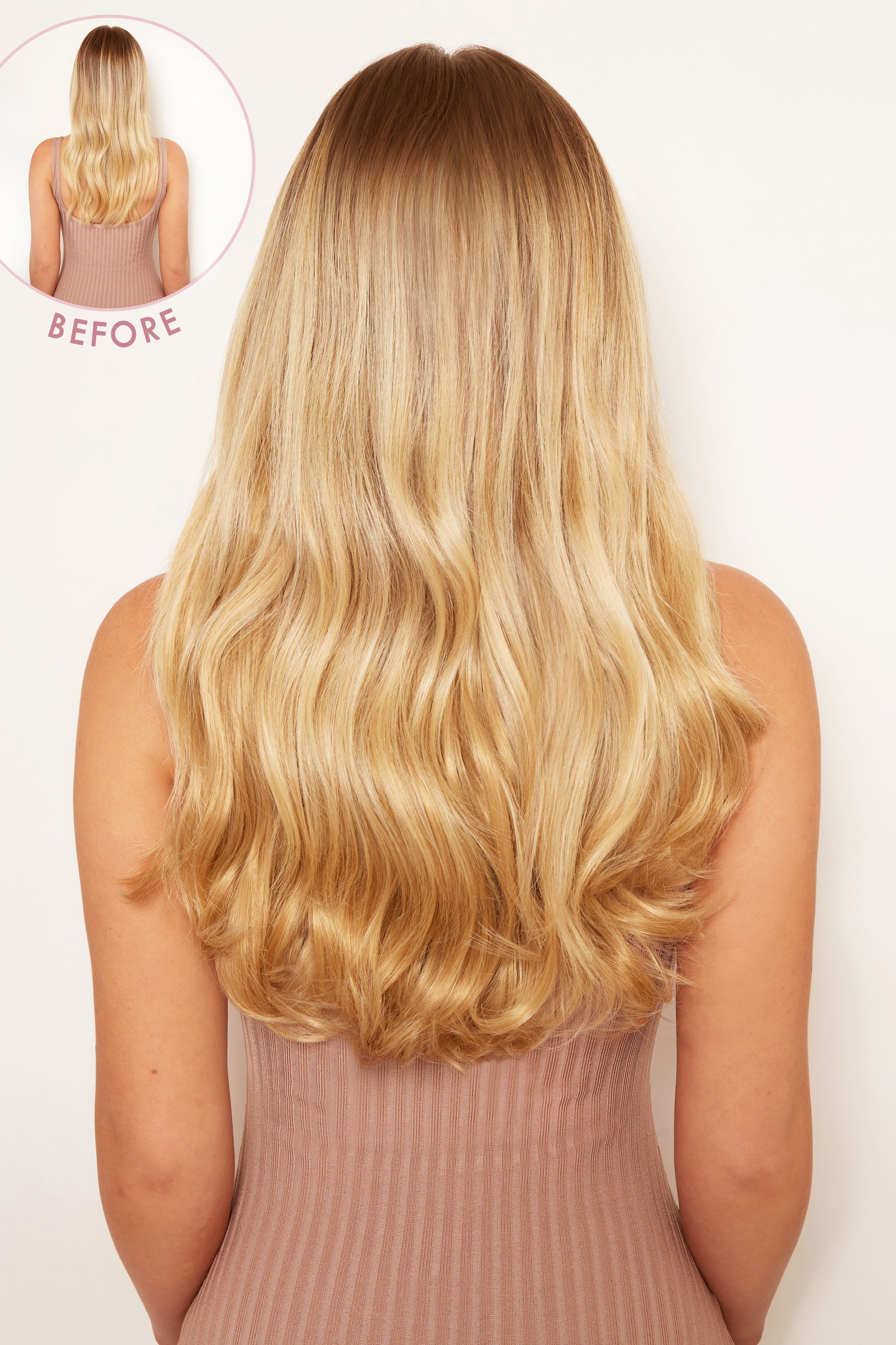 Super Thick 16" 5 Piece Blow Dry Wavy Clip In Hair Extensions Lullabellz