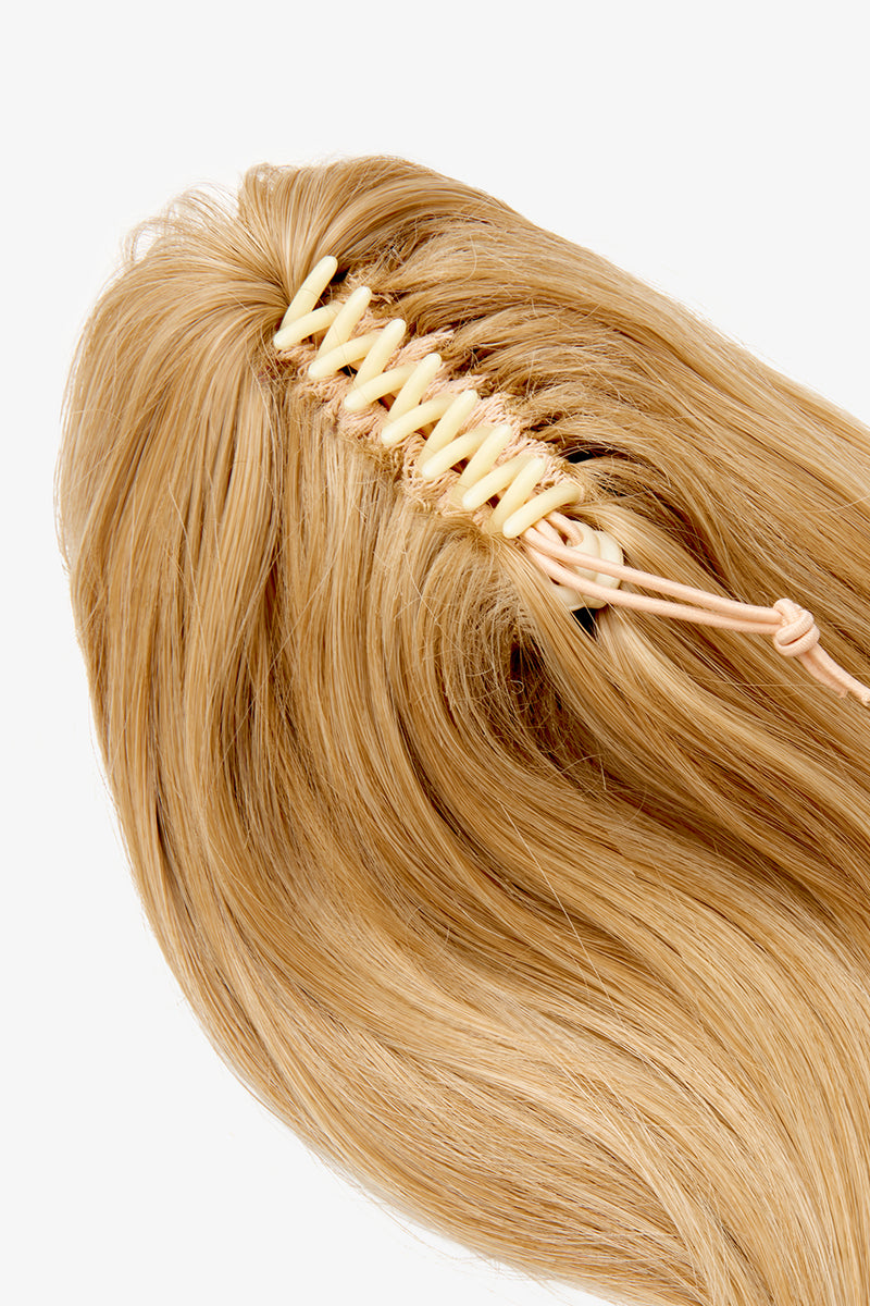 Séchage au sèche-cheveux, queue de cheval à pince griffes de 40 cm - BLONDS | BLOND CARAMEL #3