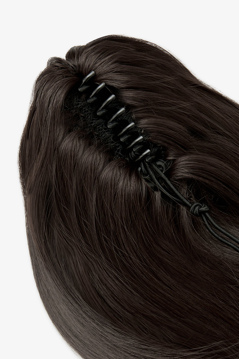 Séchage au sèche-cheveux, queue de cheval à pince griffes de 40 cm - MARRONS | MARRON FONCÉ #5