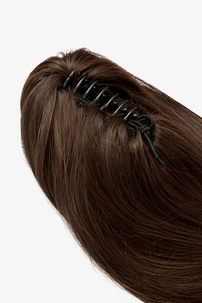 Séchage au sèche-cheveux, queue de cheval à pince griffes de 40 cm - BRUNS | CARAMEL BRUN FONCÉ #3
