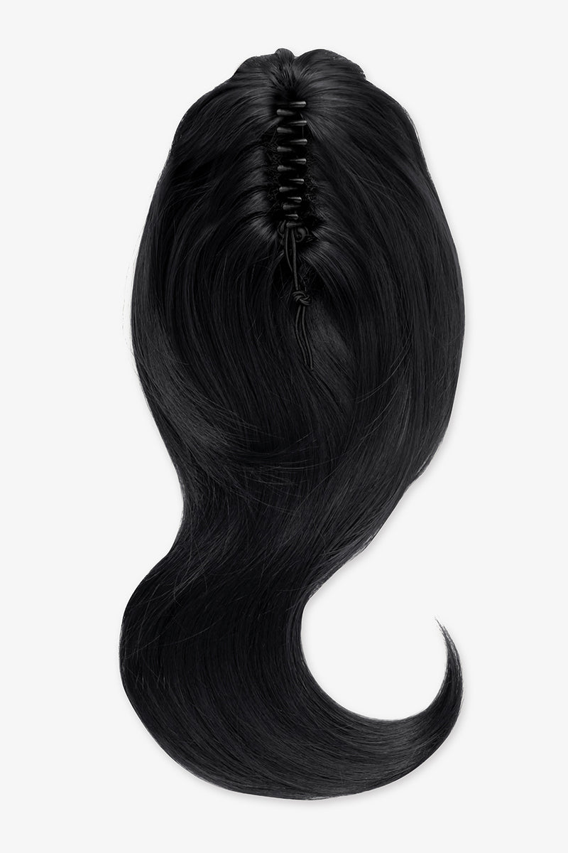 Séchage au sèche-cheveux, queue de cheval à pince griffes de 40 cm - NOIRS | NOIR DE JAIS #2
