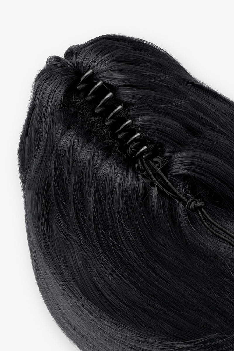 Séchage au sèche-cheveux, queue de cheval à pince griffes de 40 cm - NOIRS | NOIR DE JAIS #3