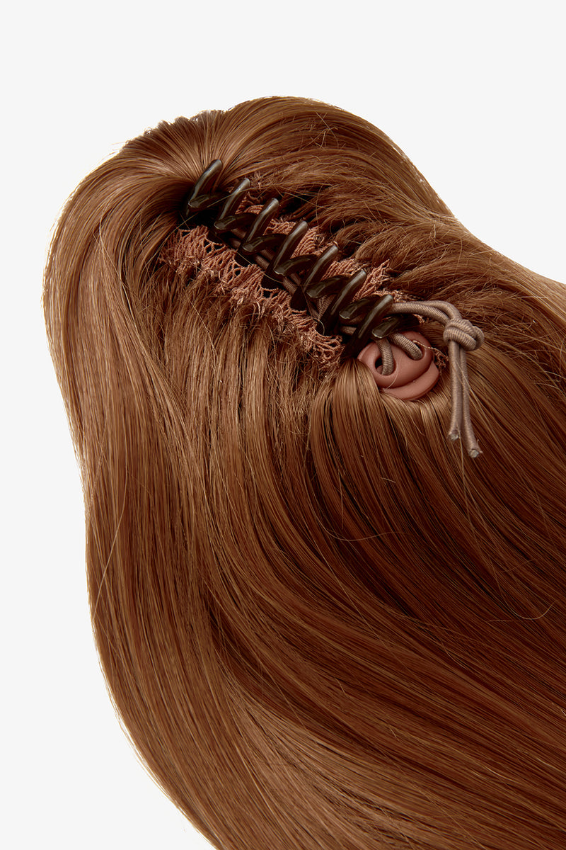 Séchage au sèche-cheveux, queue de cheval à pince griffes de 40 cm - ROUGES | MÉLANGE AUBURN #3