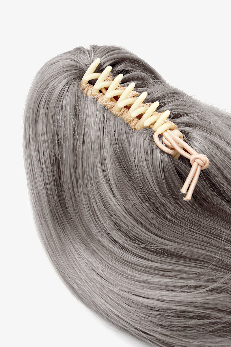 Séchage au sèche-cheveux, queue de cheval à pince griffes de 40 cm - BLONDS | GRIS ARGENTÉ #2