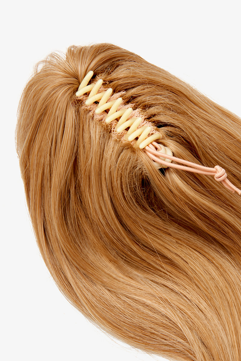 Séchage au sèche-cheveux, queue de cheval à pince griffes de 40 cm - ROUGES | BLOND FRAISE #3