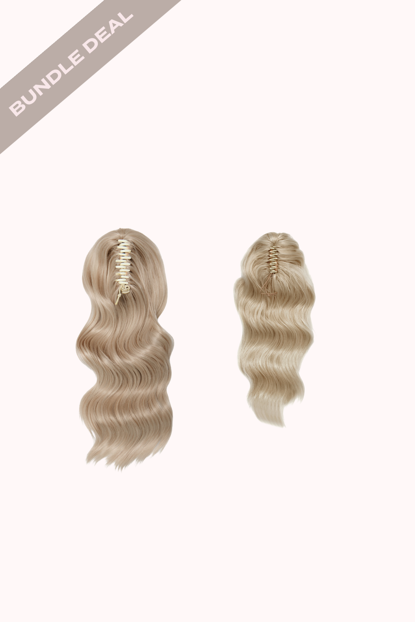 Brushed Out Wave 20" Claw Clip & Brushed Out Wave 16" Claw Clip Bundle - BLONDES | CALIFORNIA BLONDE #2