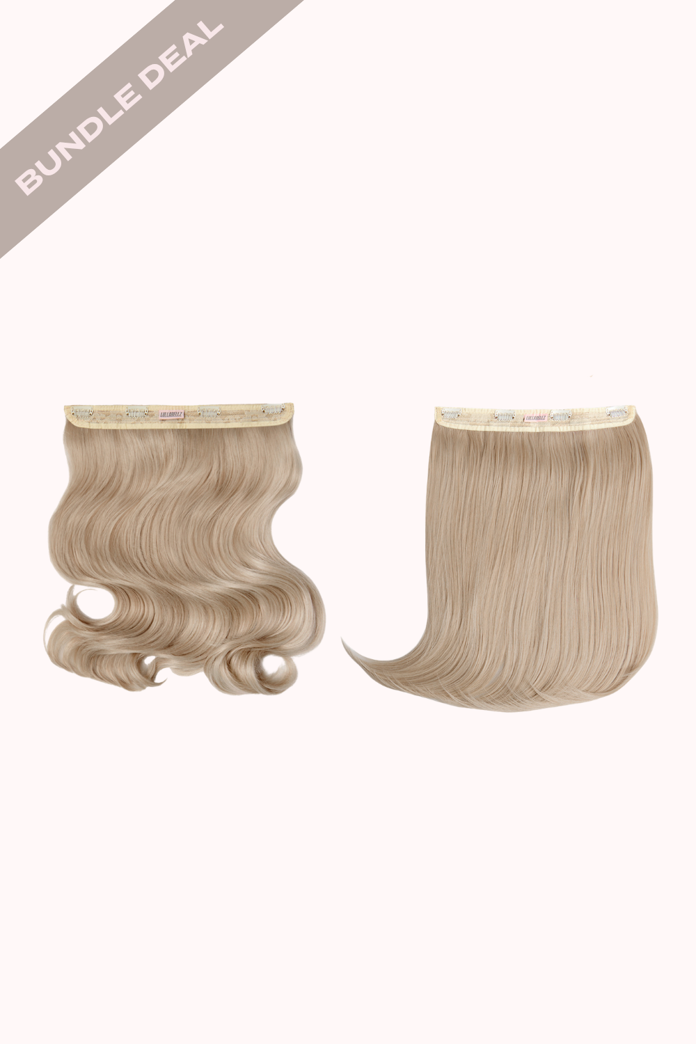 18" 1 Piece Hidden Halo Blow Dry + 18" 1 Piece Hidden Halo Straight Bundle - BLONDES | CALIFORNIA BLONDE #1
