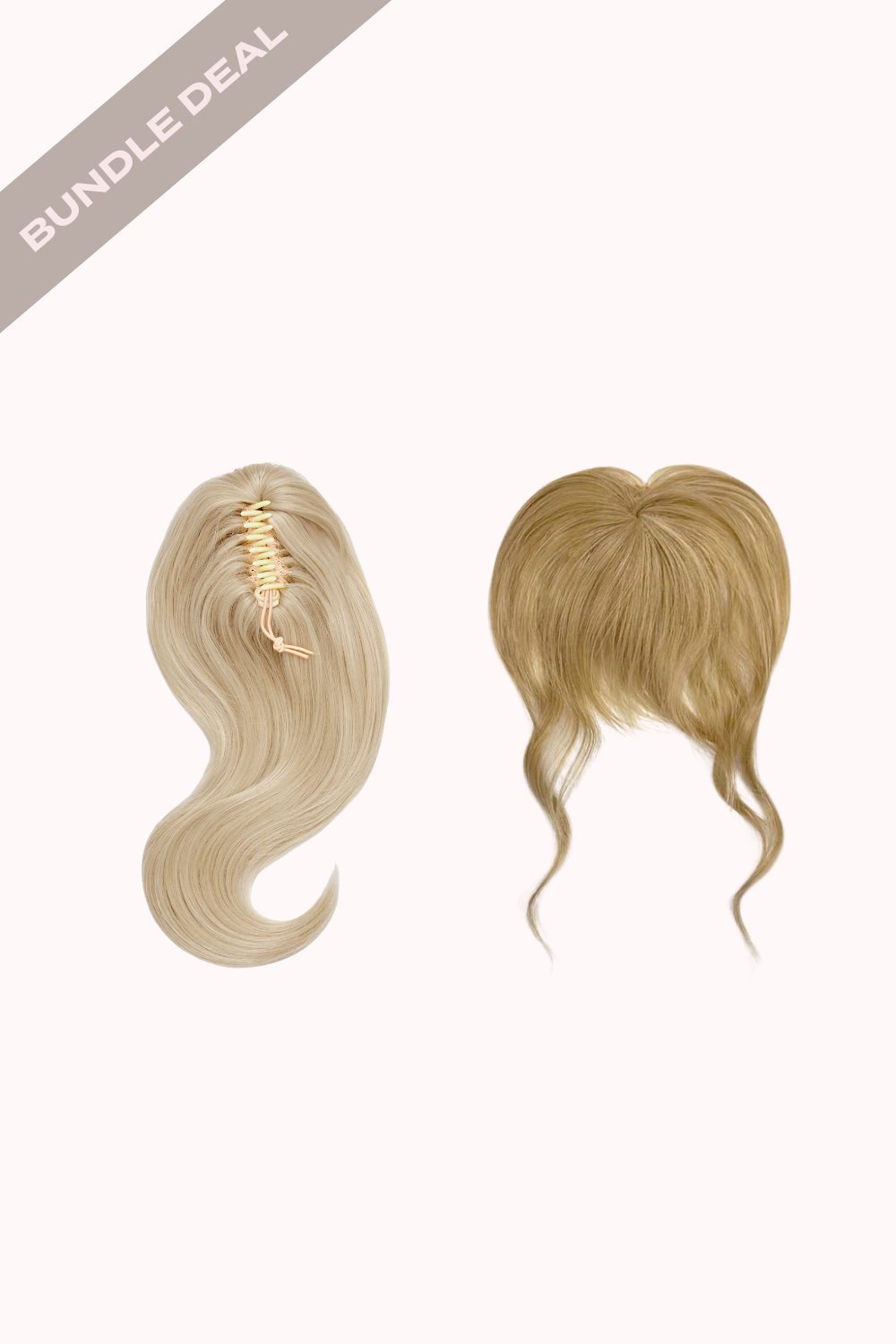 Blow Dry 16" Claw Clip + Feathered Fringe Clip In Bangs Bundle - BLONDES | CALIFORNIA BLONDE #1