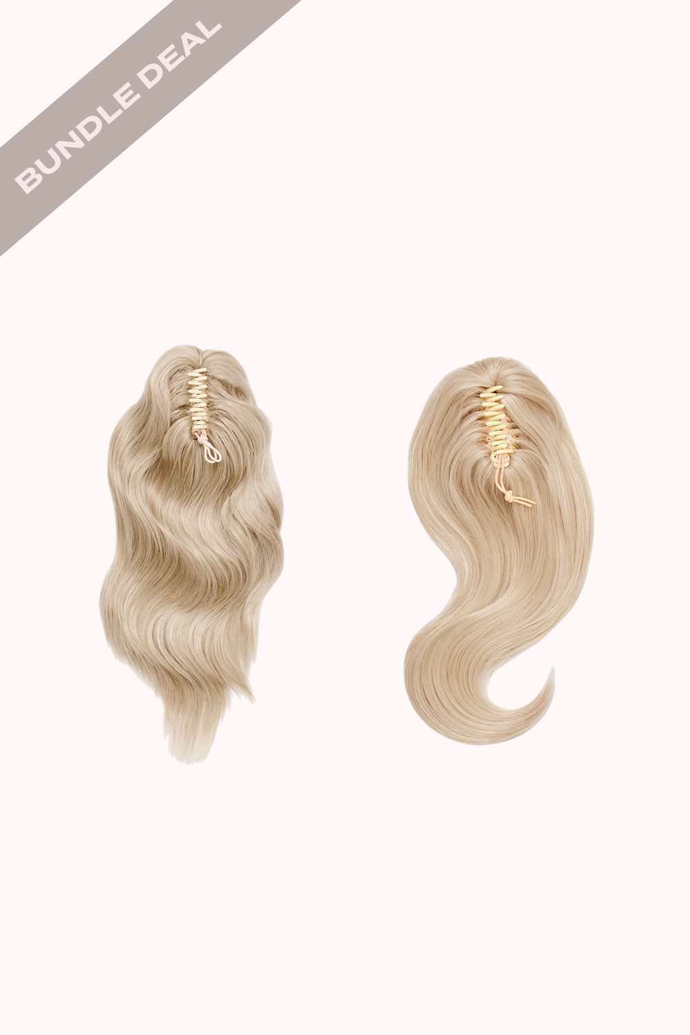 Brushed Out Wave 16" Claw Clip + Blow Dry 16" Claw Clip Bundle - BLONDES | CHAMPAGNE BLONDE #1