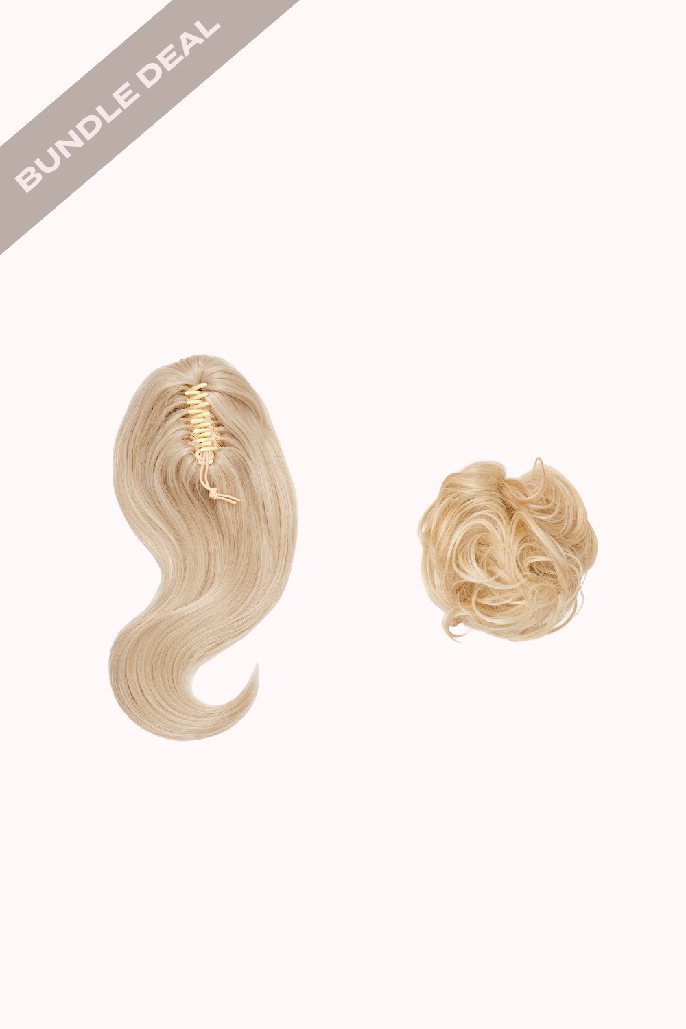 Blow Dry 16" Claw Clip + Premium Messy Bun Scrunchie Bundle - BLONDES | CHAMPAGNE BLONDE #1