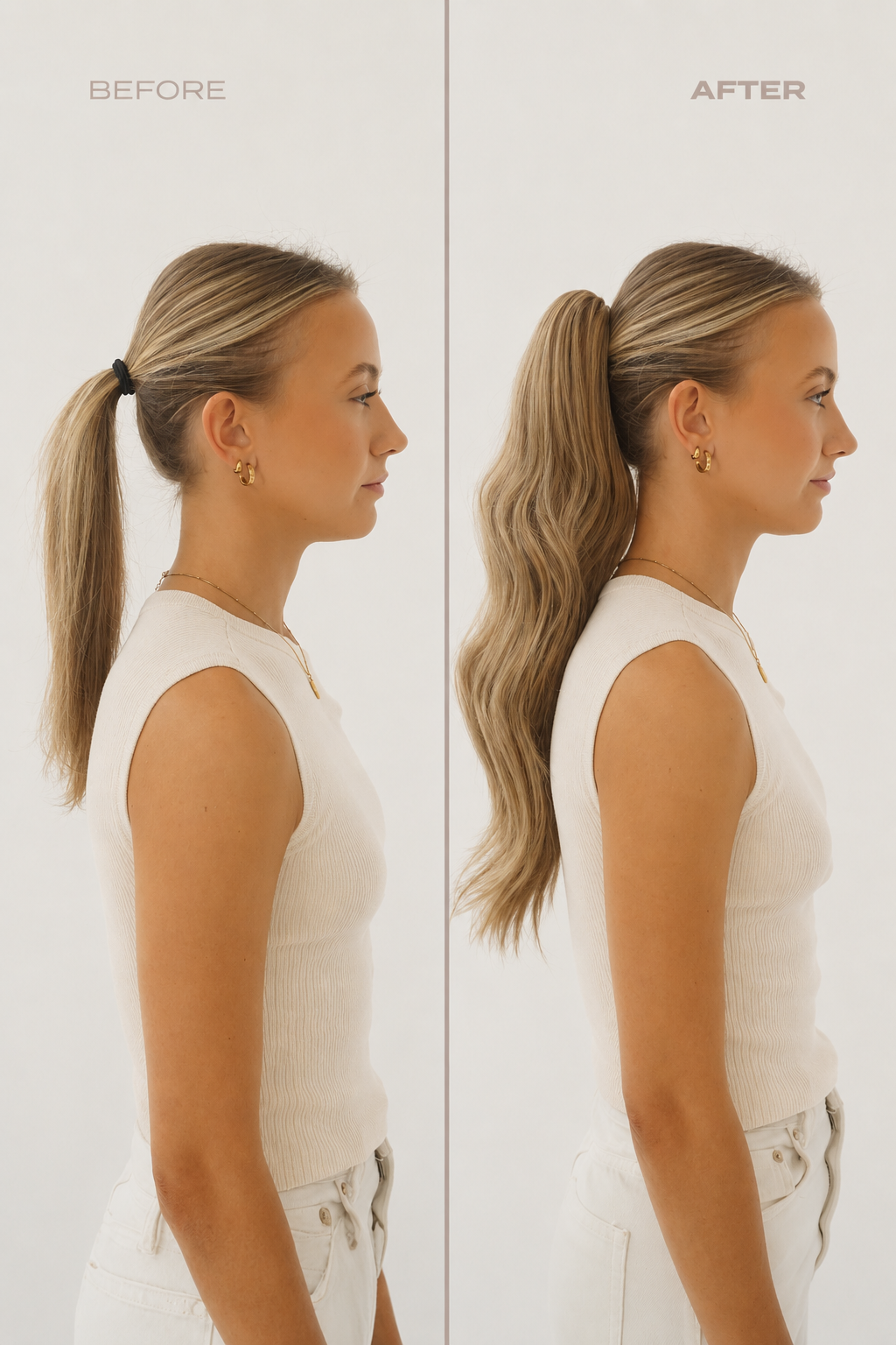 Brushed Out Wave 20" Claw Clip Pony