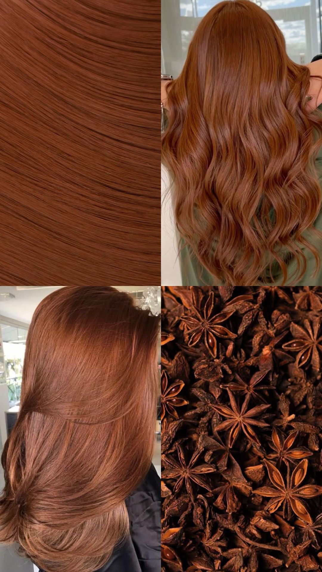 Ultimate Half Up Half Down 22'' Curly Extension and Pony Set [Clearance Lines] - REDS | COPPER RED #6