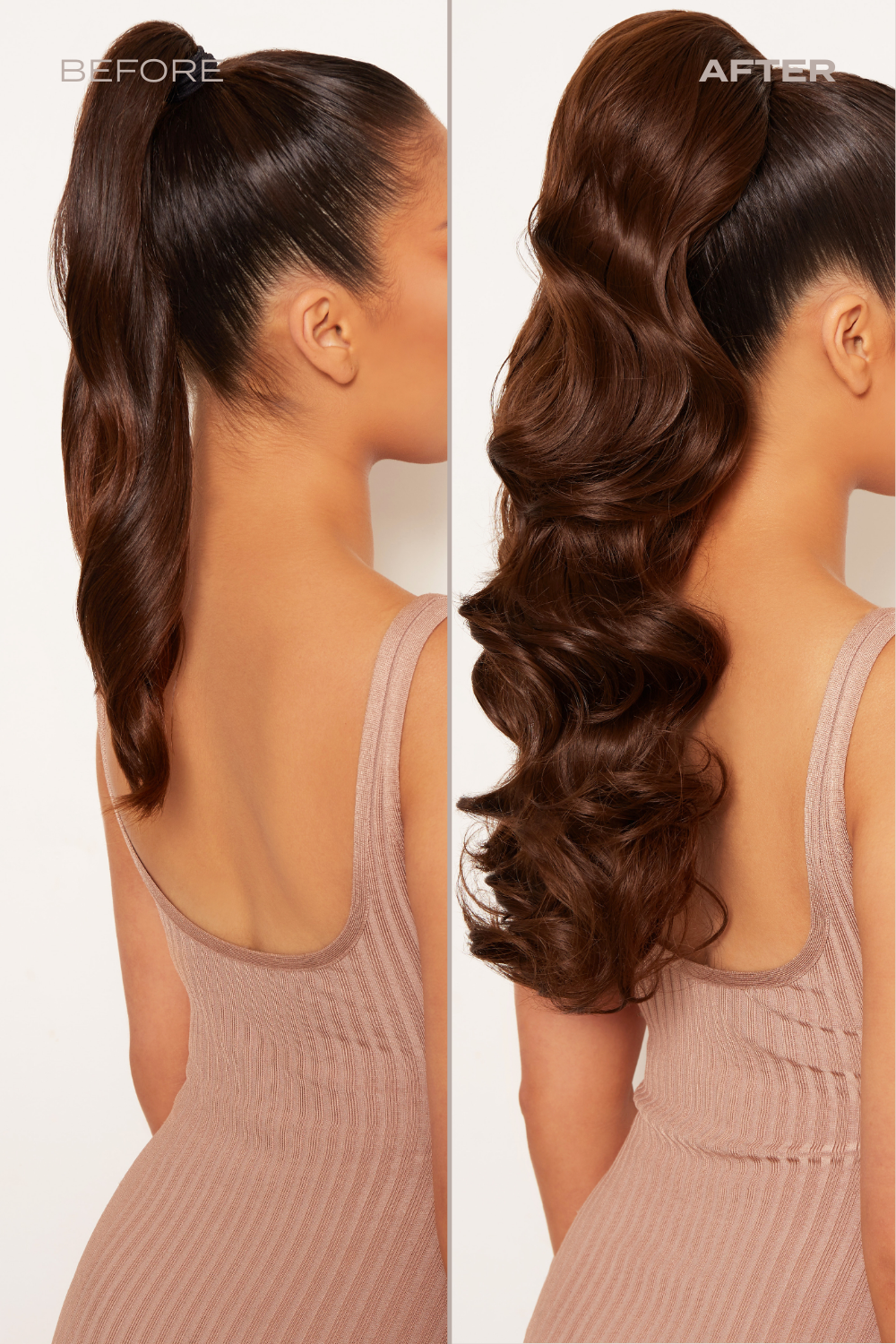 Curly Glam 22" Pferdeschwanz mit Kordelzug