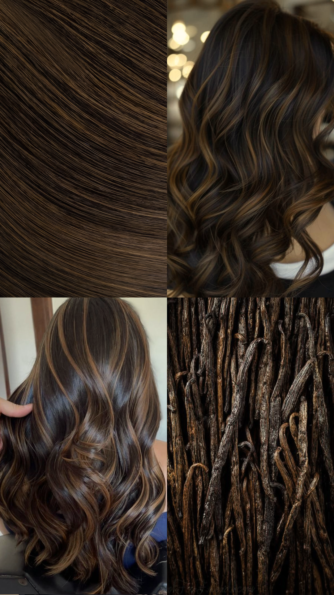 Curly Glam 22" Pferdeschwanz mit Kordelzug - BRAUN | DUNKELBRAUN &amp; KARAMELL #1