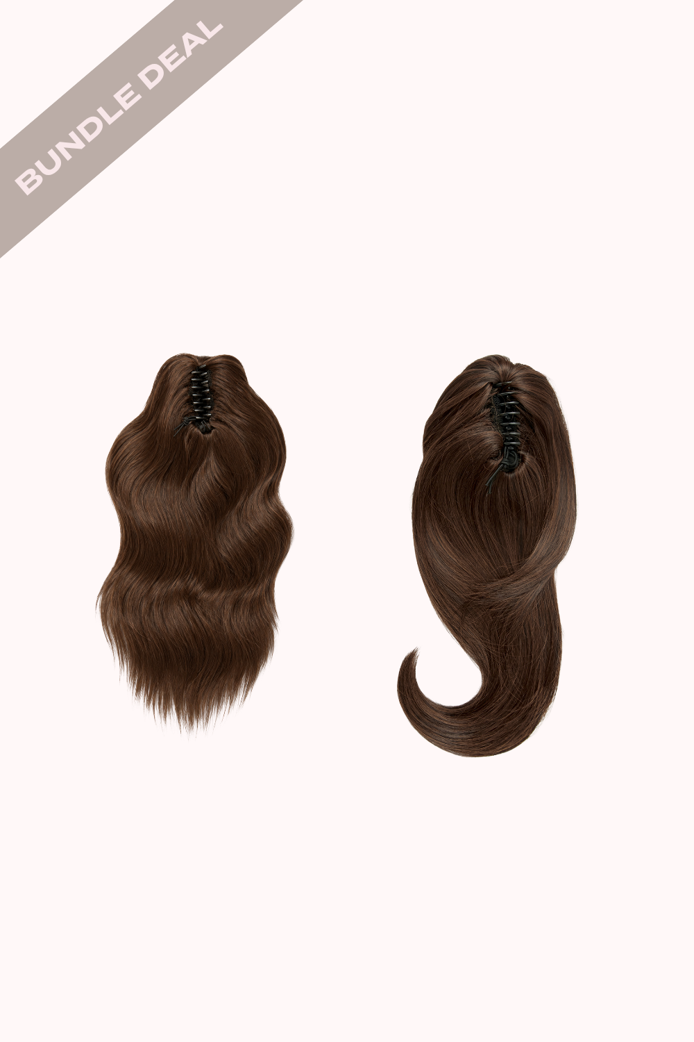 Brushed Out Wave 16" Claw Clip + Blow Dry 16" Claw Clip Bundle - BROWNS | DARK BROWN & CARAMEL #1