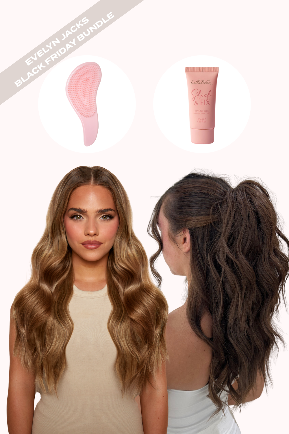 18 Zoll 1-teilige Hidden Halo-Haarverlängerung zum Föhnen