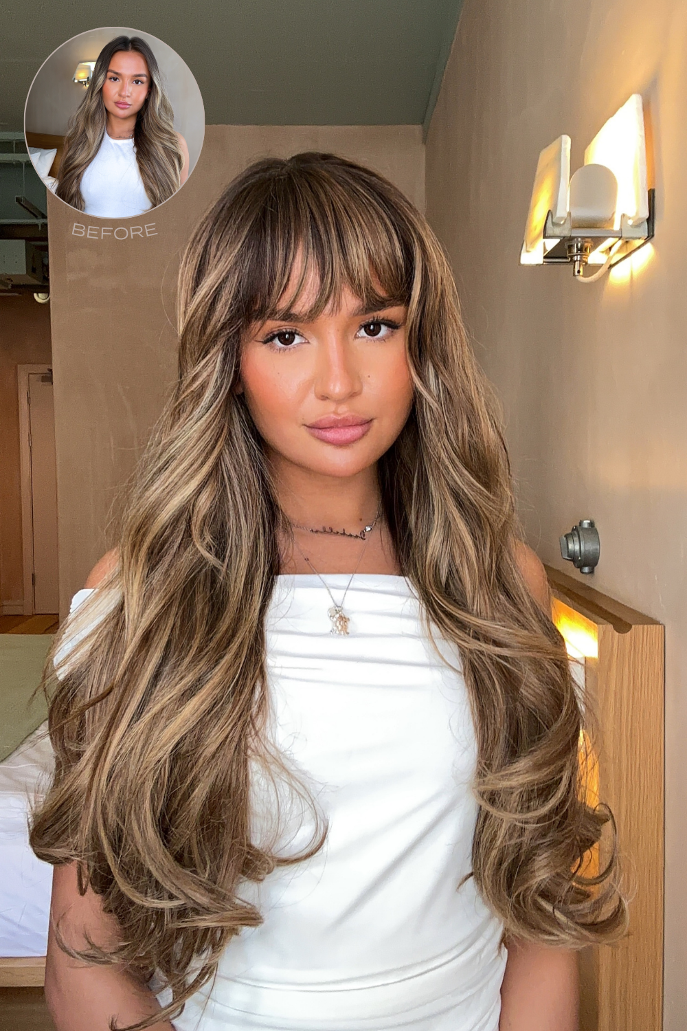 Feathered Fringe Clip In Bangs