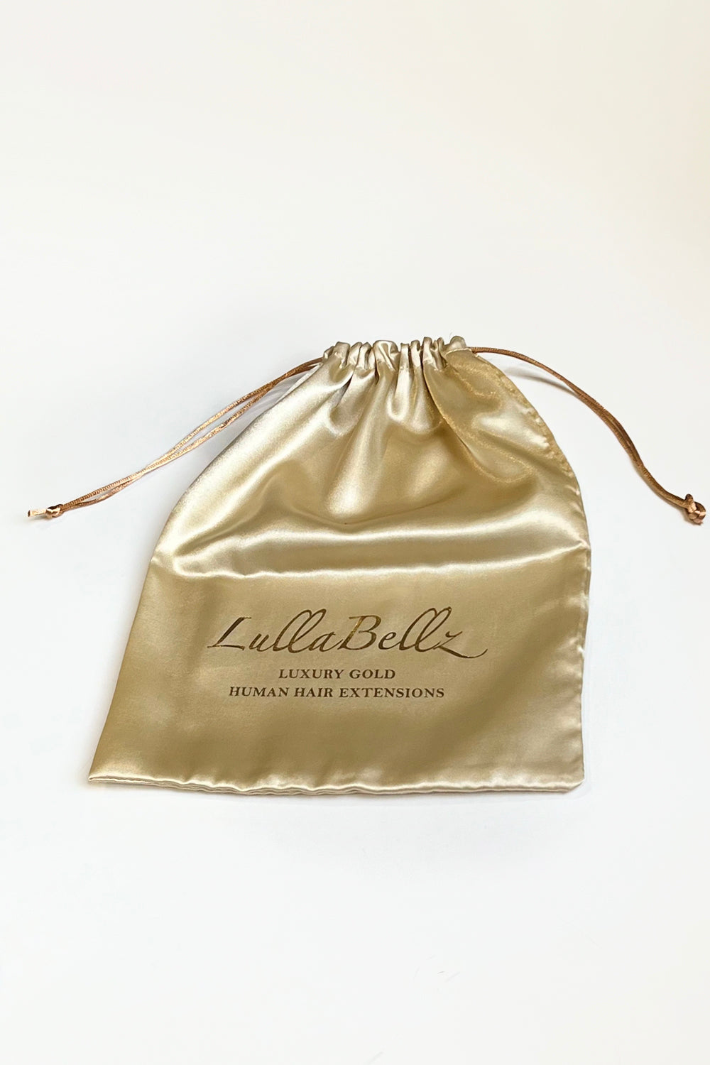 LullaBellz Satin Hair Extension Storage Bag (Gold)