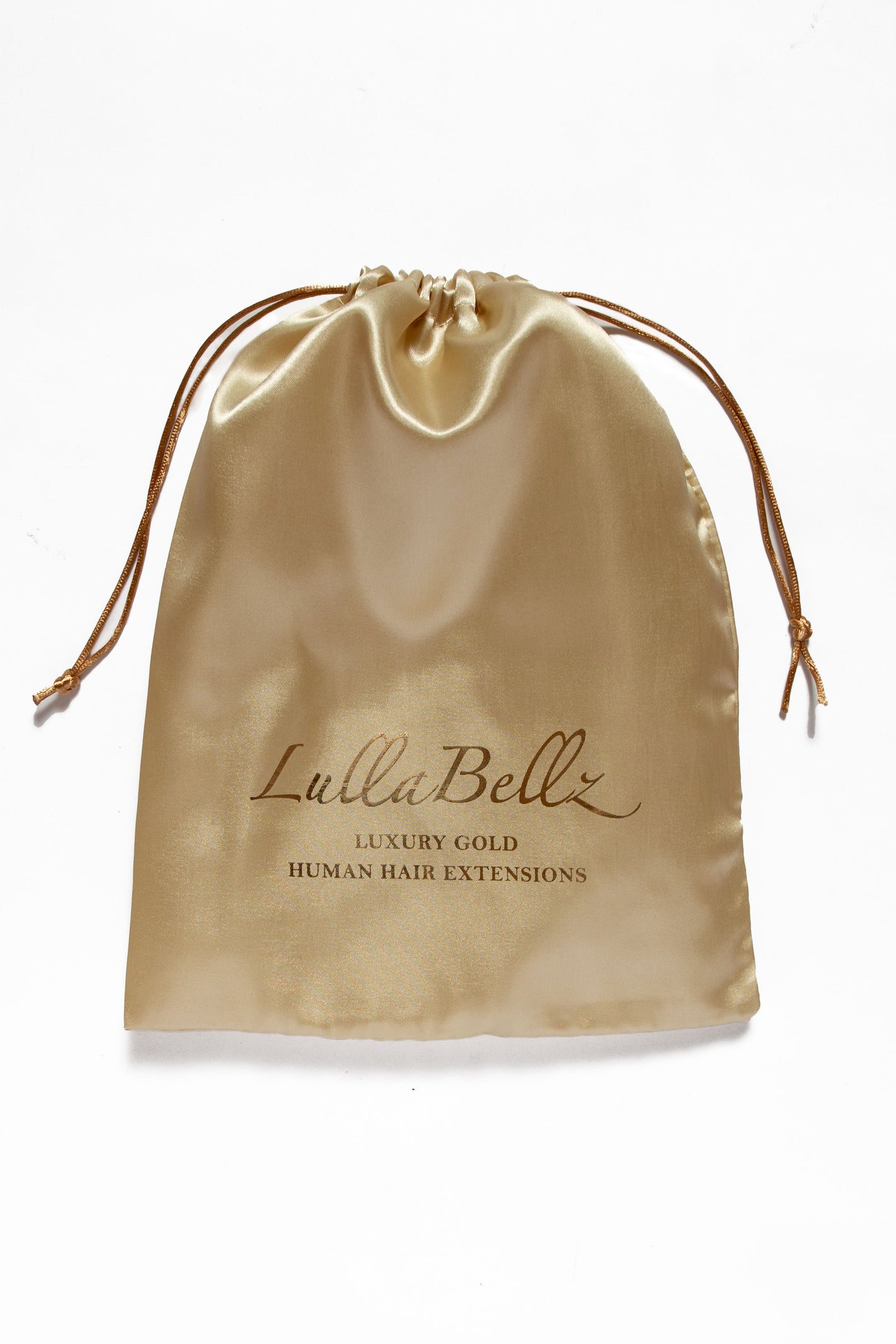 LullaBellz Satin Hair Extension Storage Bag (Gold)