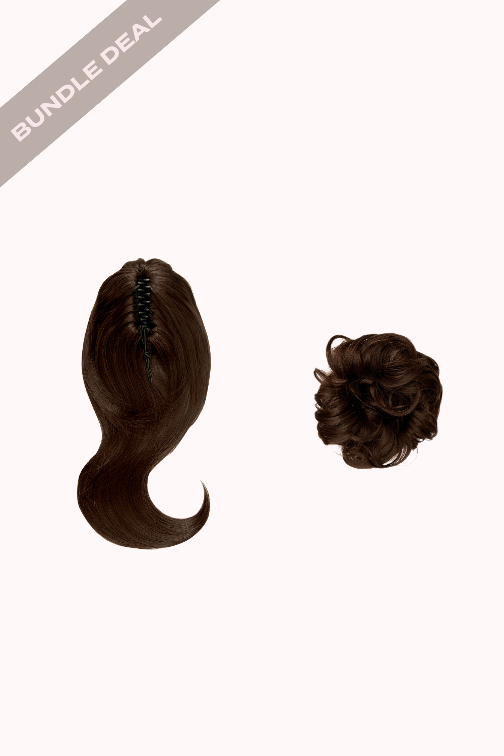 Blow Dry 16" Claw Clip + Premium Messy Bun Scrunchie Bundle - BROWNS | GOLDEN BROWN #1