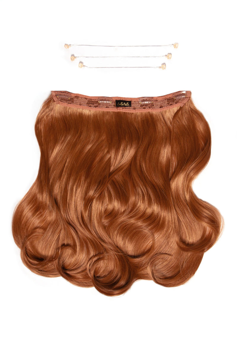 Extensions de cheveux 18 pouces à halo caché, 1 pièce, pour brushing - ROUGES | AUBURN MIXTE #1