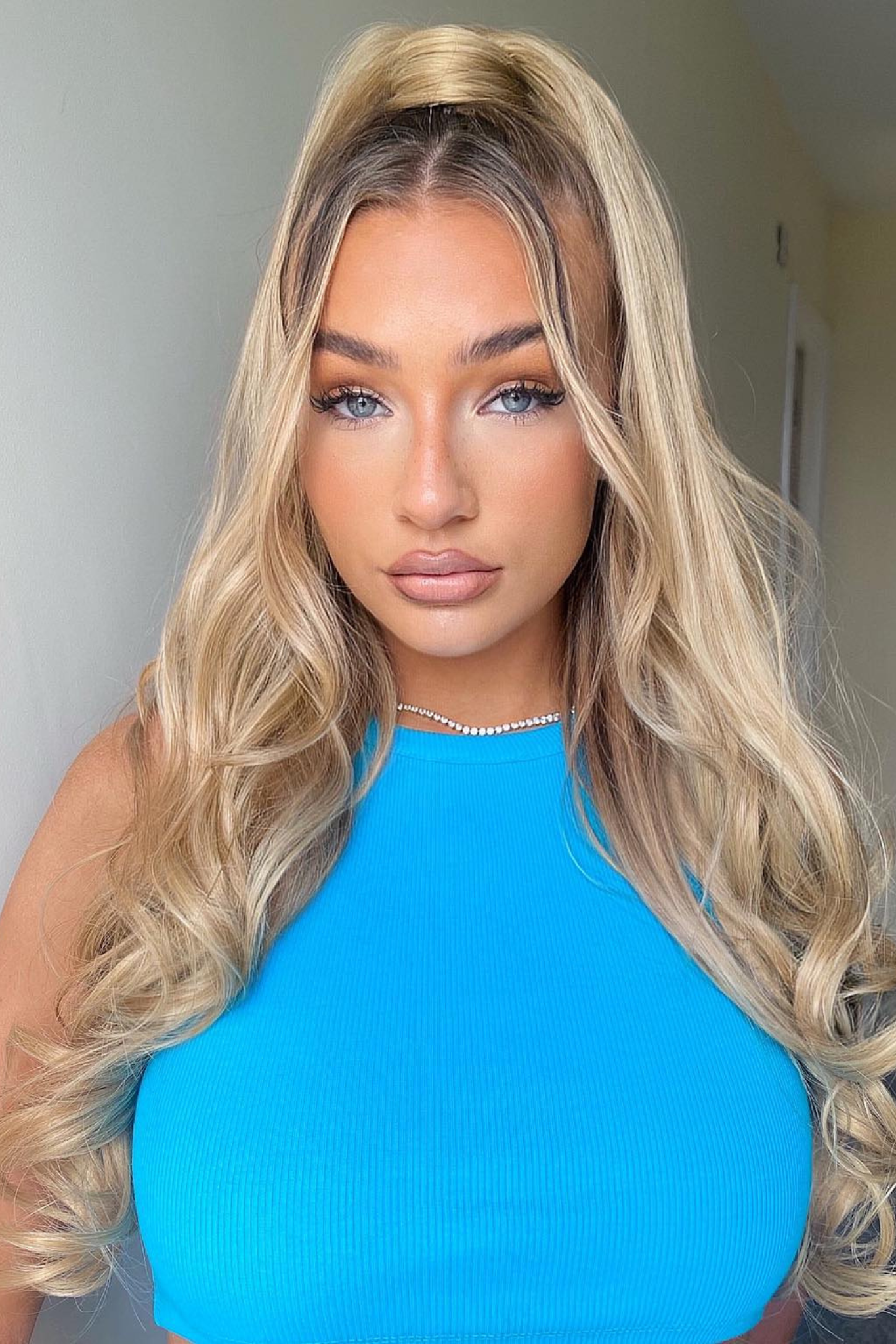 Ultimate Half Up Half Down 22'' Curly Extension and Pony Set [Clearance Lines] - BLONDES | GOLDEN BLONDE #1