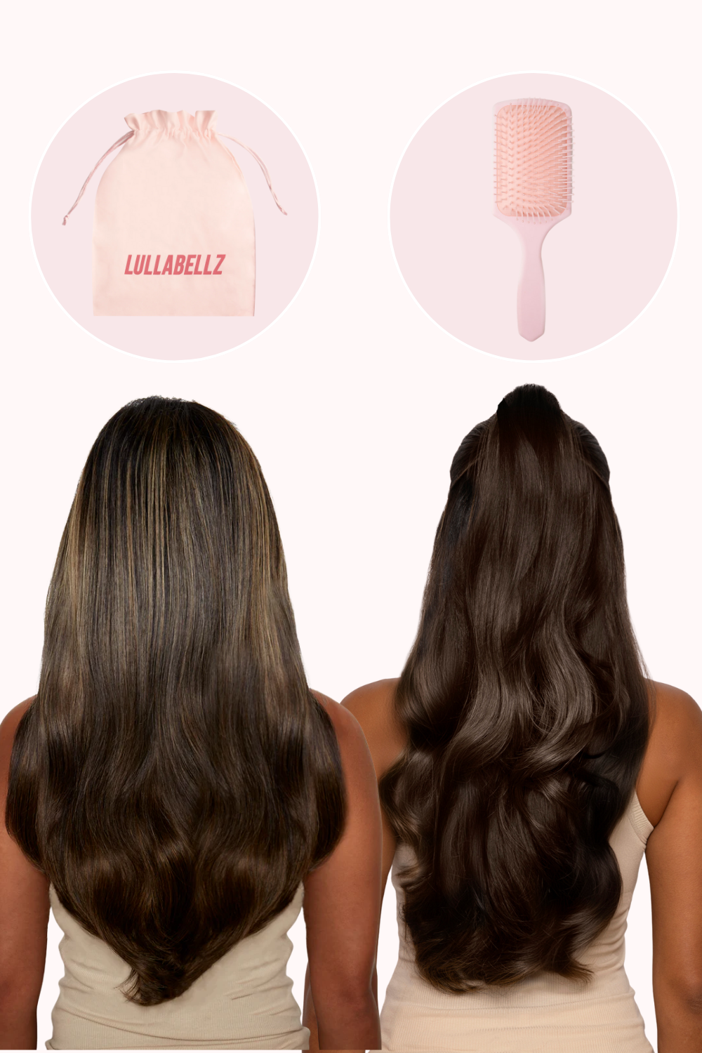 18” Halo Blow Dry Hair Extensions & 16" Blow Dry Claw Clip Duo + Hair Care Set