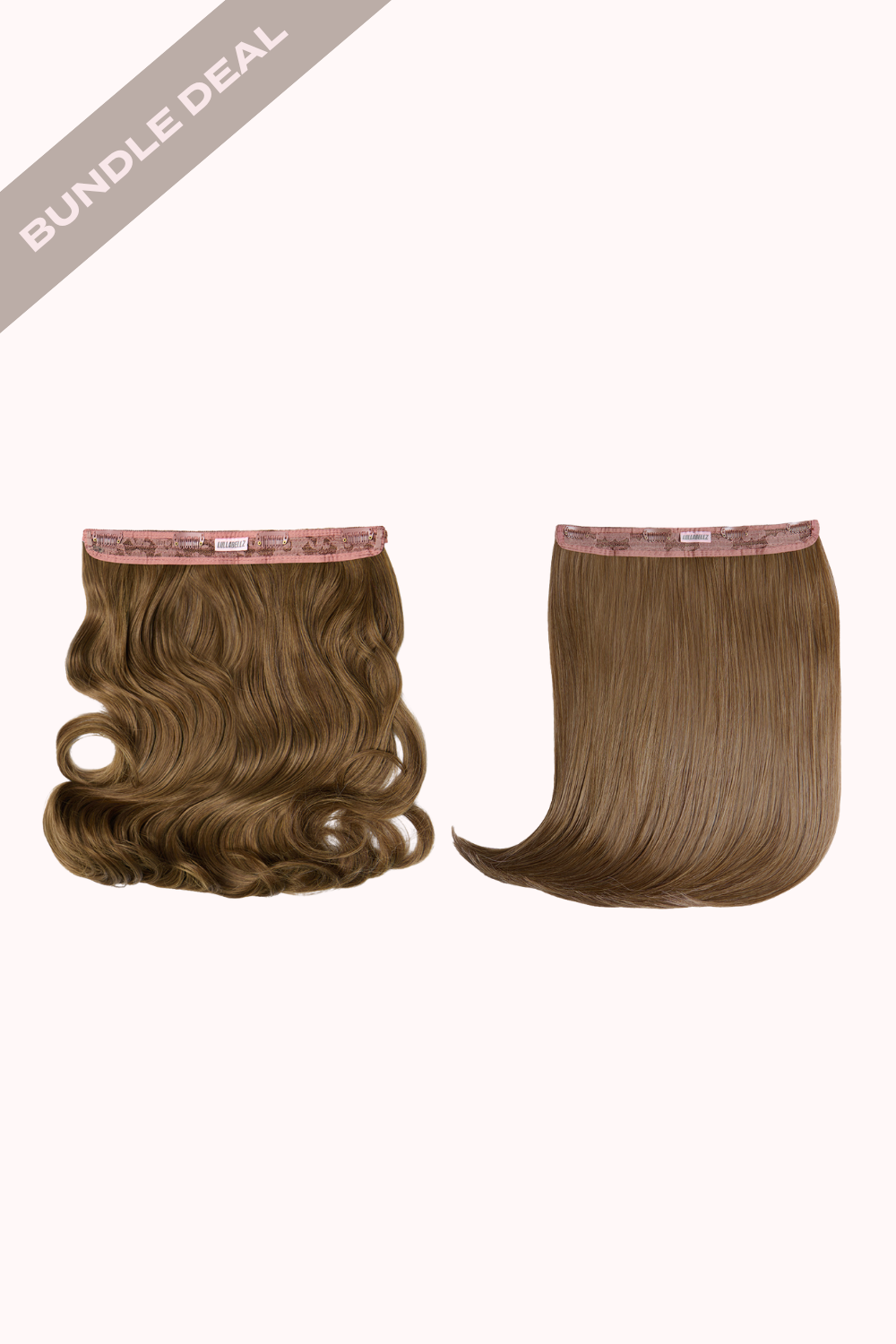18" 1 Piece Hidden Halo Blow Dry + 18" 1 Piece Hidden Halo Straight Bundle - BLONDES | HARVEST BLONDE #1