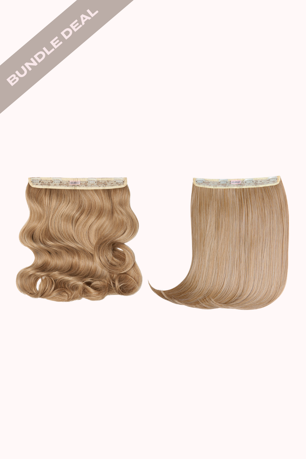 18" 1 Piece Hidden Halo Blow Dry + 18" 1 Piece Hidden Halo Straight Bundle - BLONDES | HONEY BLONDE #1