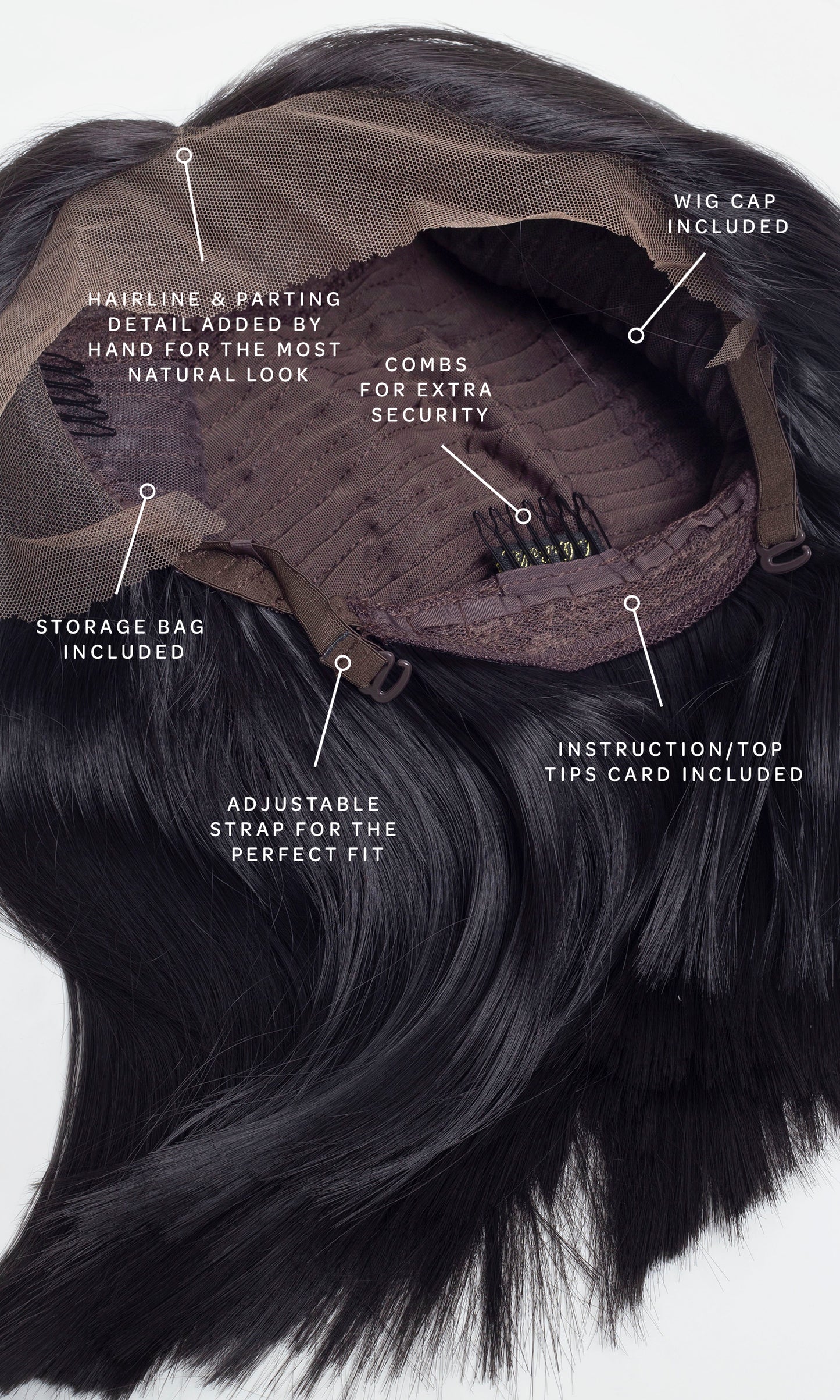 The Kylie - Jet Black Straight Lob Lace Front Wig