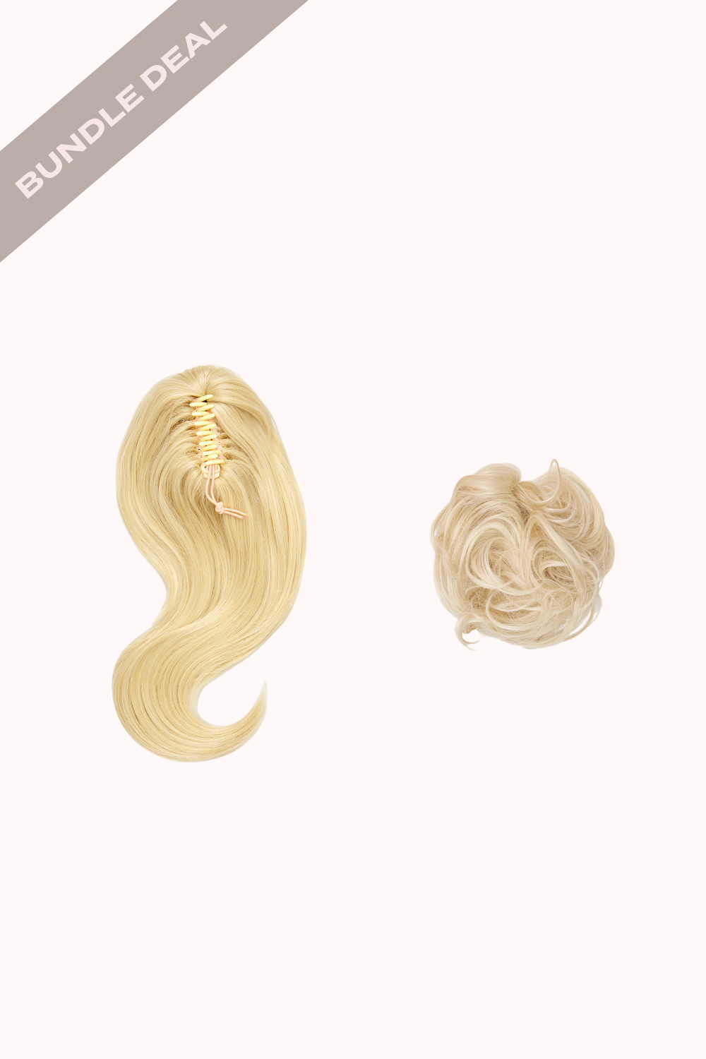 Blow Dry 16" Claw Clip + Premium Messy Bun Scrunchie Bundle - BLONDES | LIGHT BLONDE #1