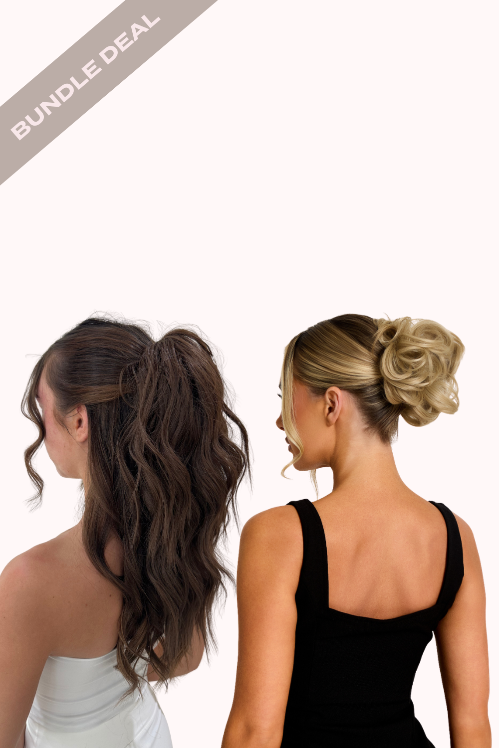 Brushed Out Wave 16" Claw Clip + Premium Messy Bun Scrunchie Bundle