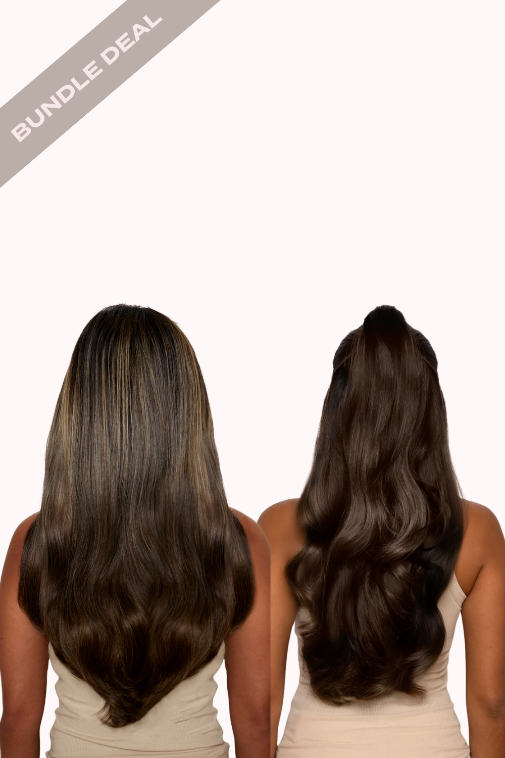 18" 1 Piece Hidden Halo Blow Dry & Blow Dry 16" Claw Clip Pony Bundle