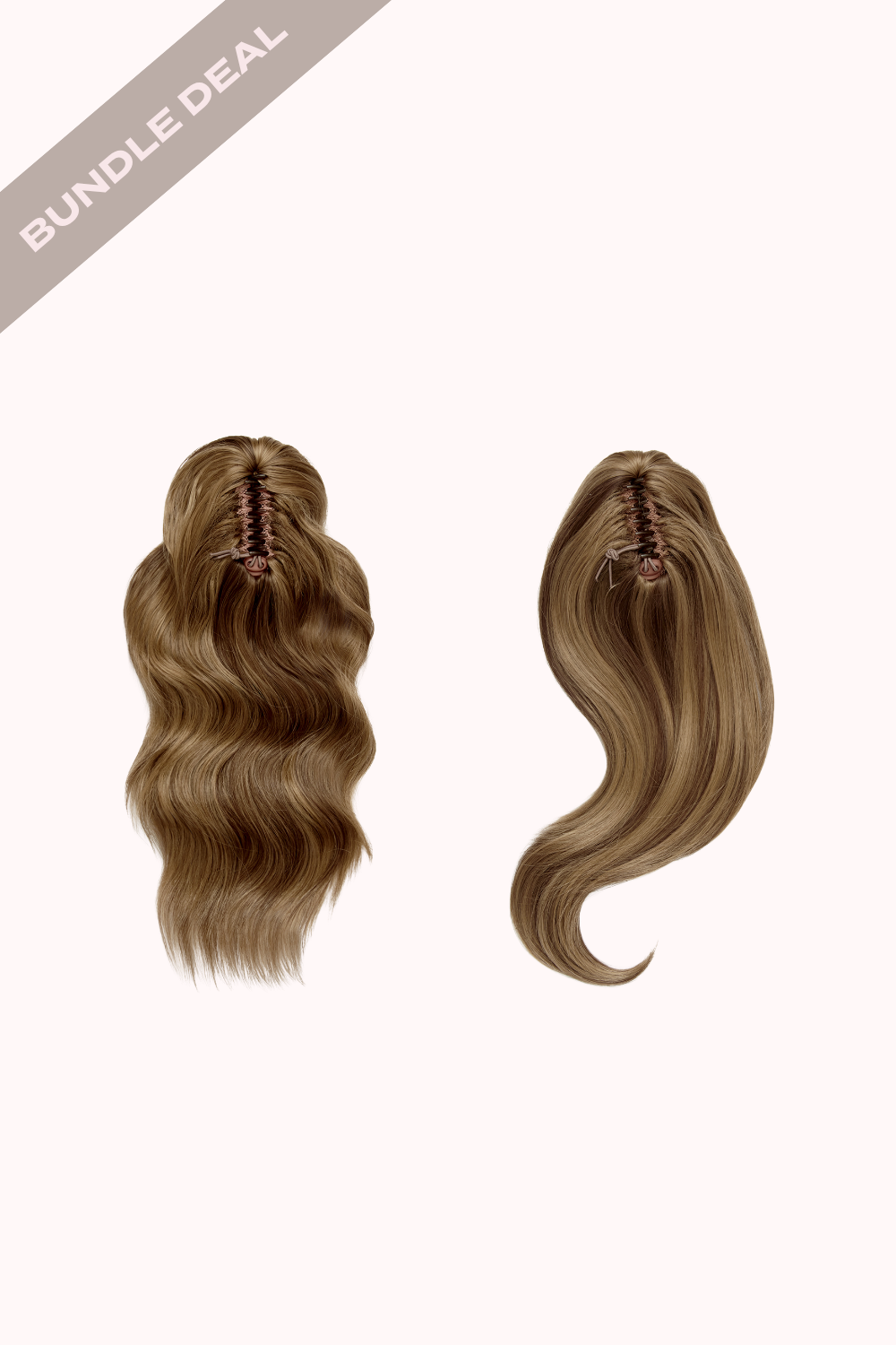 Brushed Out Wave 16" Claw Clip + Blow Dry 16" Claw Clip Bundle - BROWNS | MELLOW BROWN #1