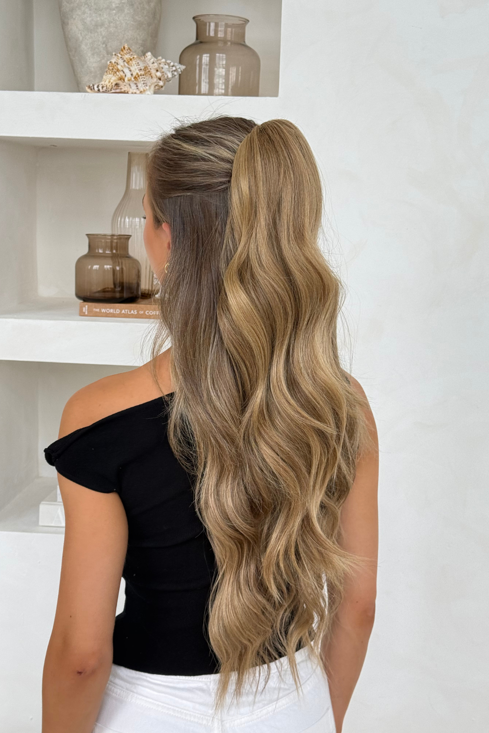 Brushed Out Wave 20" Claw Clip Pony - BROWNS | MELLOW BROWN #1