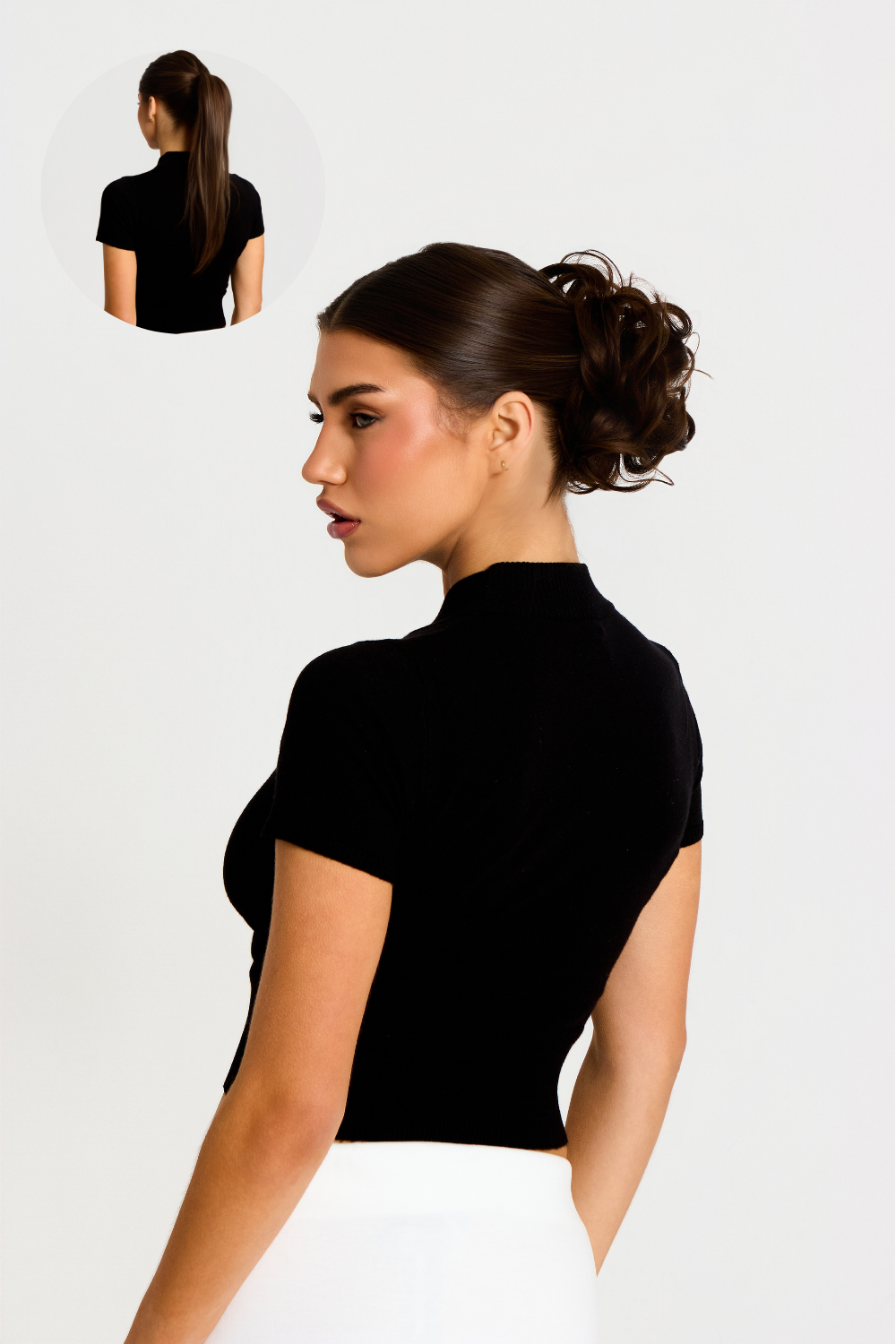 Chouchou haut de gamme Messy Bun Hair Up