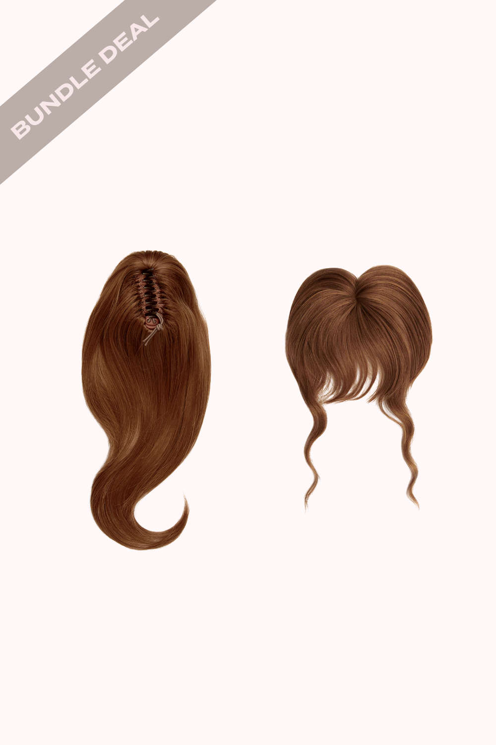 Blow Dry 16" Claw Clip + Feathered Fringe Clip In Bangs Bundle - REDS | MIXED AUBURN #1