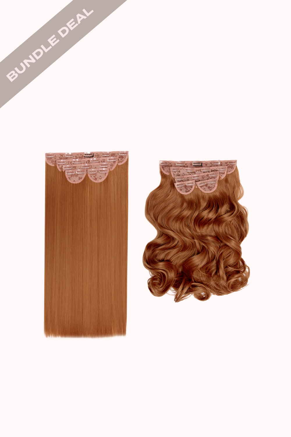 Super Thick 22" 5 Piece Straight & Super Thick 22" 5 Piece Curly Bundle - REDS | MIXED AUBURN #1