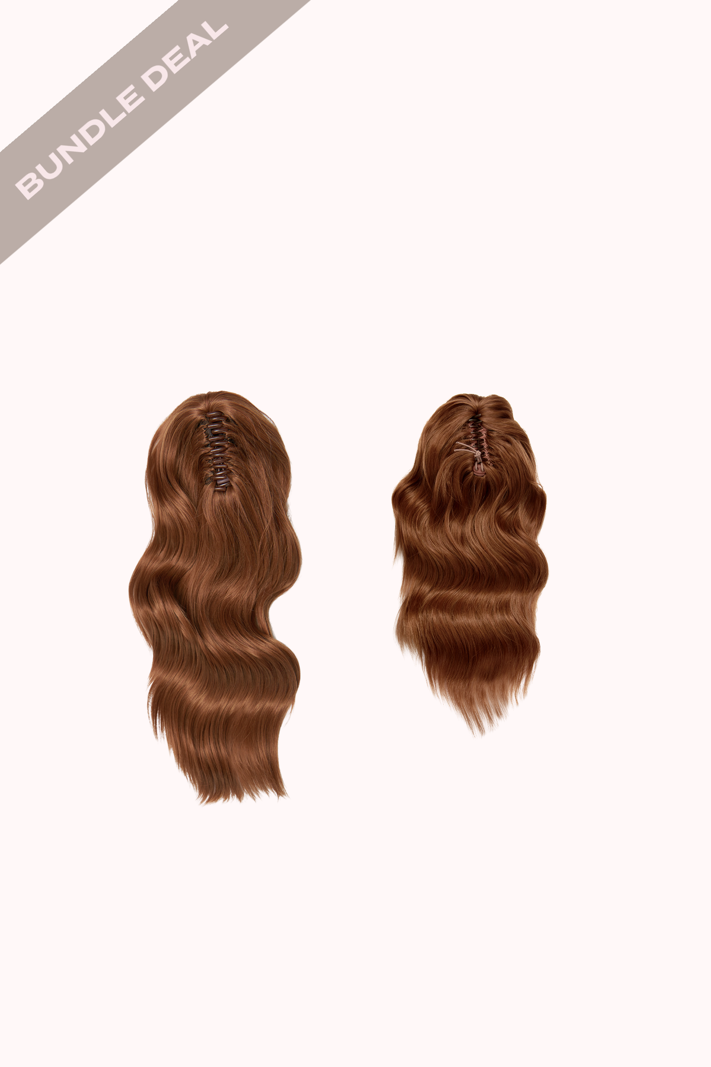 Brushed Out Wave 20" Claw Clip & Brushed Out Wave 16" Claw Clip Bundle - REDS | MIXED AUBURN #2