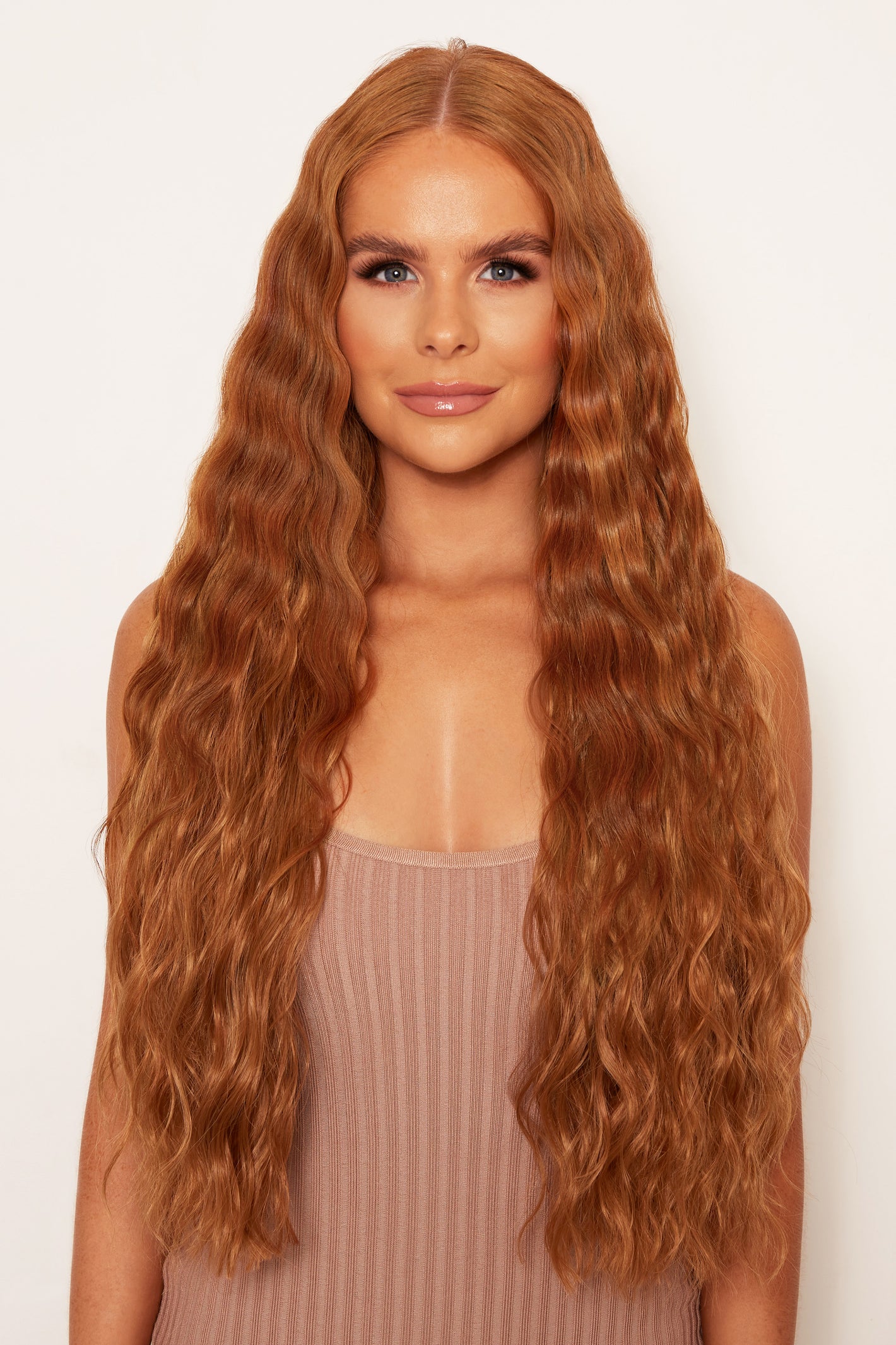 Super Thick 26" 5 Piece Waist Length Wave Clip In Hair Extensions - REDS | MIXED AUBURN #5