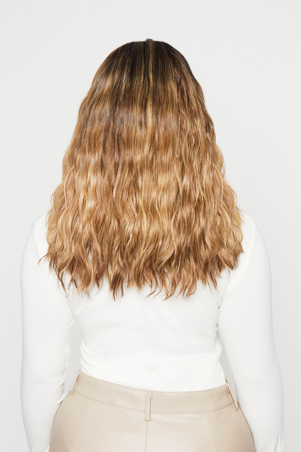 Thick 14" 1 Piece Textured Wave Clip-in Hair Extensions [Clearance Lines]